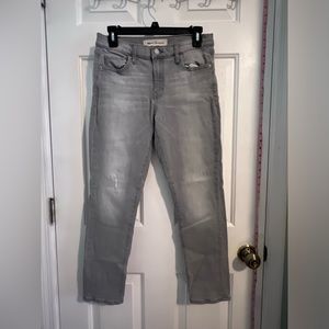 Ladies grey GAP stretch jeans sz 27 Girlfriend style